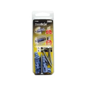 Cobra 5.0mm 172SE Triple Grip Anchor Screws - 4 Pack