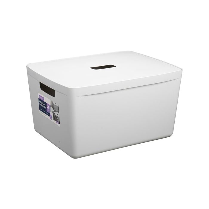 Inabox 28L Windmill White Modular Storage Container
