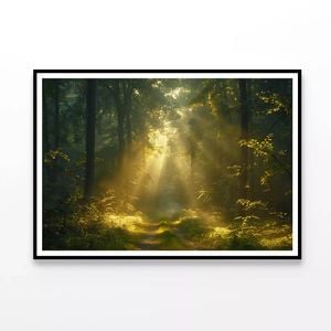 Sun Shining With Trees  Print 100% Australian Made 120x90cm  (Poster)