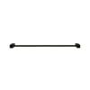 Single Towel Rail 600mm – Black Satin Square