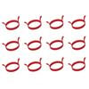 12PK Appetito Silicone Egg Ring Moulder Home Kitchen Cooking Utensil Red