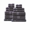 14pc Renee Taylor Brentwood 650gsm Low Twist Towel Set Carbon