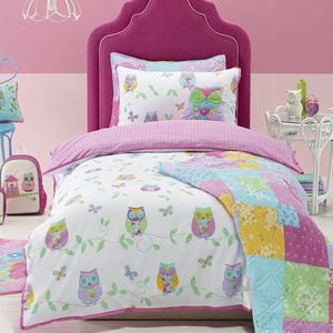 Jiggle & Giggle Owl Song Quilt Cover Set Single
