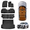 Floor Mats Boot Liner Set for Chery Tiggo 7 Pro 2023-Onwards All Weather Heavy Duty Car Trunk Cargo Kick Mats Back Seat Cover