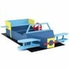 Costway Kid Glider Sandpit Wood Sand Box Sensory Play Bench Seat