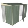 Build-a-Shed 1.5 x 2.3 x 2m Sliding Door Tunnel Shed with Hinged Side Door - Green