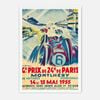 Galrie Vintage 1955 Grand Prix de 24H de Paris Racing Poster by Geo Ham, White Frame, A4 21 x 30cm (8 x 12inch)