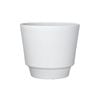 Respect 40cm Round Calais Self Watering  Plastic Pot White Stonelook