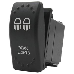 Switch Boss Dual Red LED Laser Etched Rocker Switch - Rear Lights