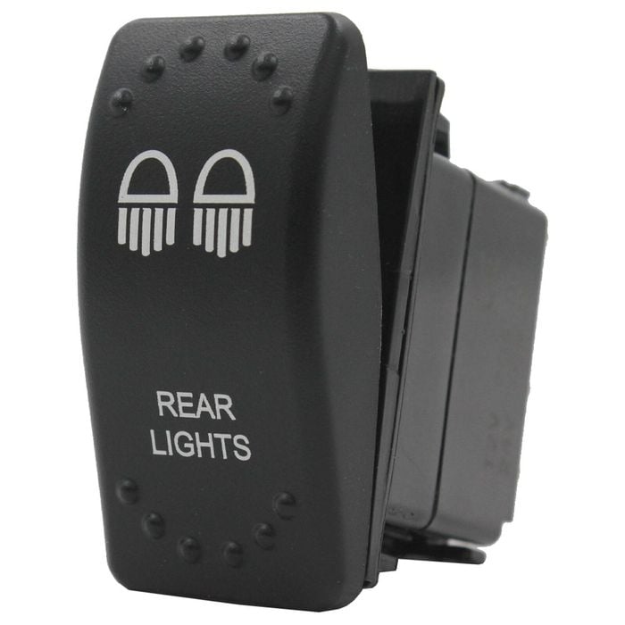 Switch Boss Dual Red LED Laser Etched Rocker Switch - Rear Lights