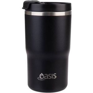 Oasis Ceramic Double Walled Insulated Travel Mug 480ml - Black