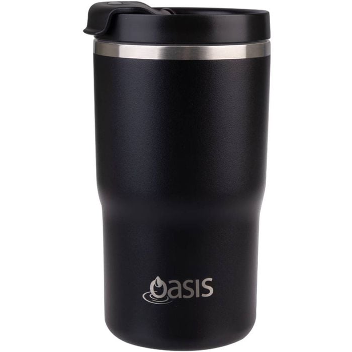 Oasis Ceramic Double Walled Insulated Travel Mug 480ml - Black