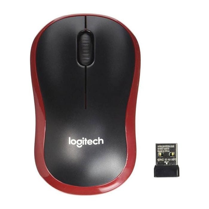 Logitech M185 Wireless Mouse - Red [910-002503]