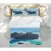 3D Blue Ocean Waves 50 Bed Pillowcases Quilt King Size