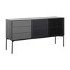Modern Furniture SEGAN Sideboard Buffet 160cm - Black & Grey