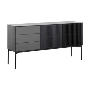 Modern Furniture SEGAN Sideboard Buffet 160cm - Black & Grey