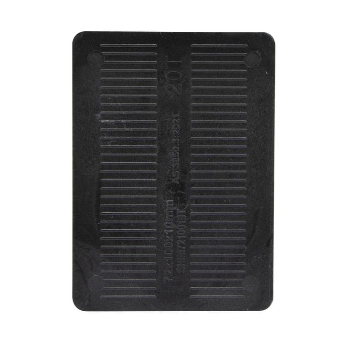 Titan 10 x 72 x 100 mm Black Shim Packing