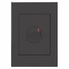 HPM VIVO 1 Gang Double Pole Wall Switch - Grey