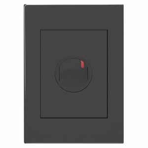 HPM VIVO 1 Gang Double Pole Wall Switch - Grey