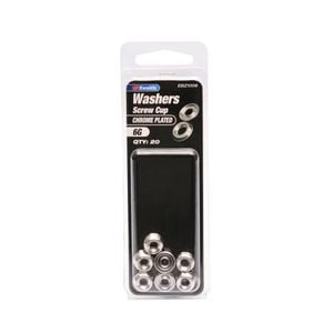 Zenith Screw Cup Washer  6G Chrome Plated 20pk