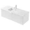 CIBO 1200mm White Ripple Wall Hung Bathroom Vanity