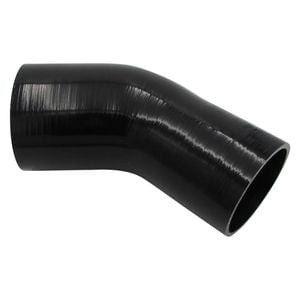 GASO 45 Degree Reducer Elbow 4" to 3.5" (102-89mm) Silicone Hose Black