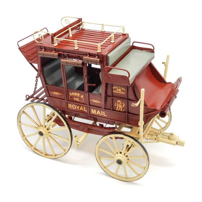 Boyle Metal Ornament Home Decor Collectible Cobb And Co Coach 30x15x24cm
