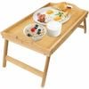 Bamboo Folding Table Lap Serving Tray Desk Bed Snack Food Breakfast Dinner TV