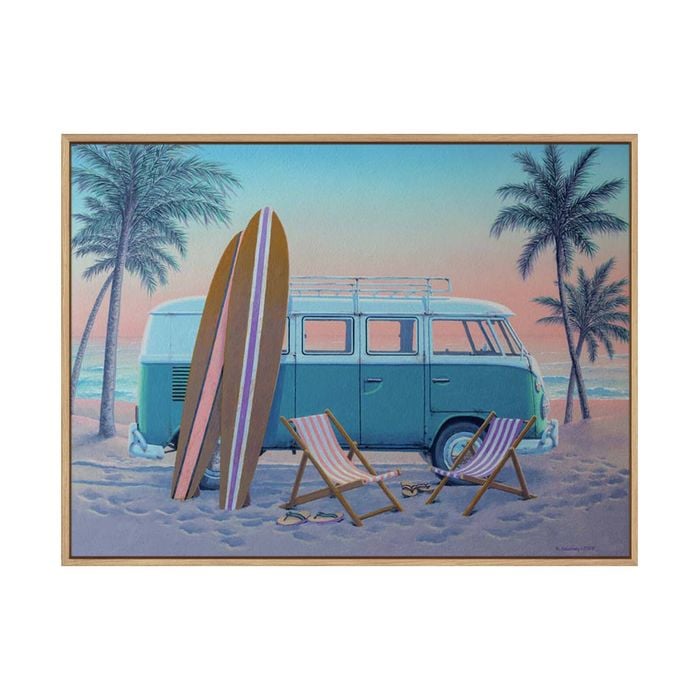 Artey | Just the Two of Us - Framed Canvas - Natural Frame - 112 x 150cm