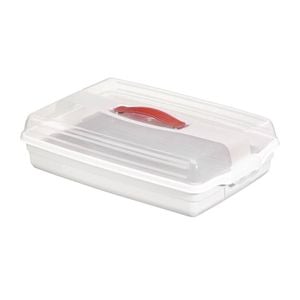 Curver Butler Party Box Food Storage Container Internal Tray White 450mm Airtight Bpa Free Dishwasher Safe