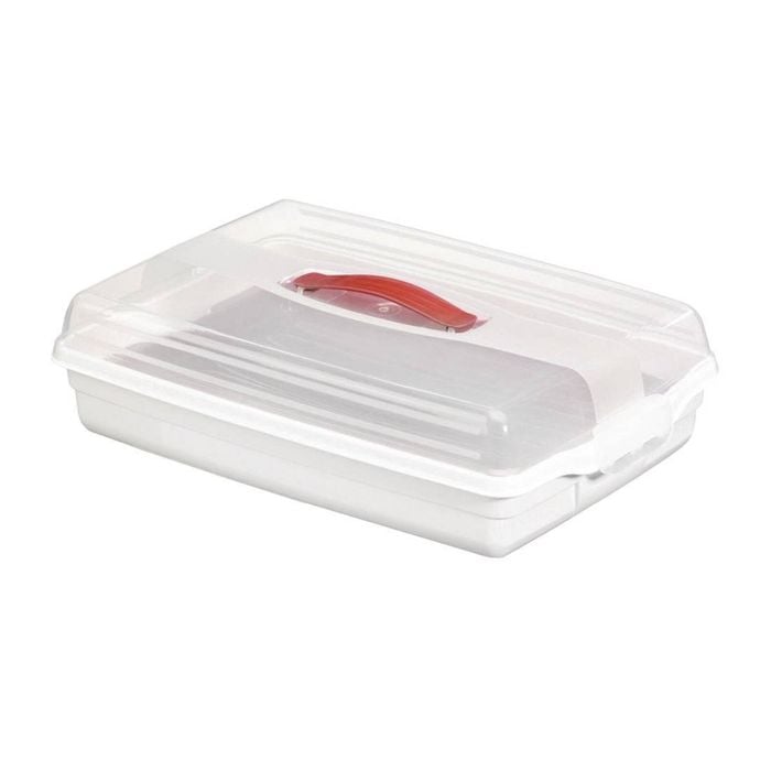 Curver Butler Party Box Food Storage Container Internal Tray White 450mm Airtight Bpa Free Dishwasher Safe