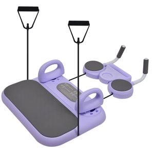 Advwin Multifunctional Ab Board with Resistance Bands & Push-Up Attachments for Core Home Fitness Equipment