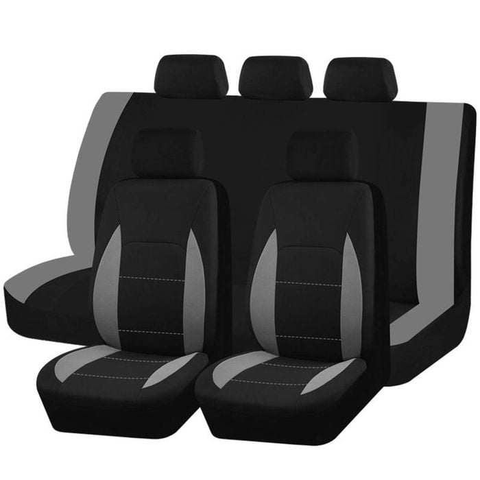 Catzon Car Seat Covers Soft Sponge Easy Install Sedan Truck Suv-grey
