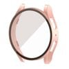 PC Full Cover Screen Glass Protector Shell Case - For Samsung Galaxy Watch 6th 40mm (Rose pink)