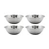 4x Lemon And Lime Stainless Steel Food Cooking Mixing Bowl Silicone Base 28cm