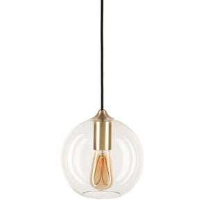 Brilliant Satin Brass DIY  Orb Glass Pendant Light