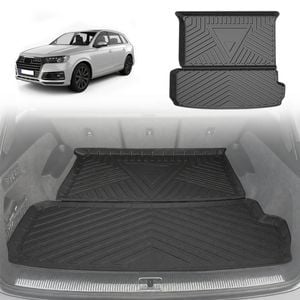 AUSGO Boot Liner for Audi Q7 SQ7 4M series 2015-Onwards Cargo Trunk Mat Boot Mat