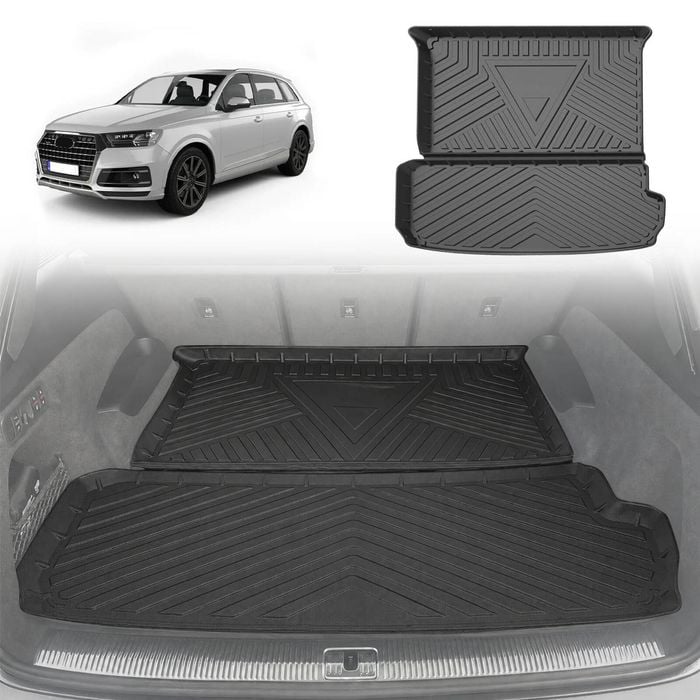 AUSGO Boot Liner for Audi Q7 SQ7 4M series 2015-Onwards Cargo Trunk Mat Boot Mat