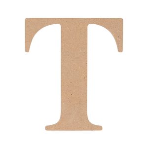 All Set 9cm MDF Alphabet Letter T