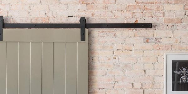 Sliding barn-door style door