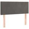 vidaXL Headboard Bedroom Furniture Bed Header Bedhead Dark Grey 100 cm Velvet