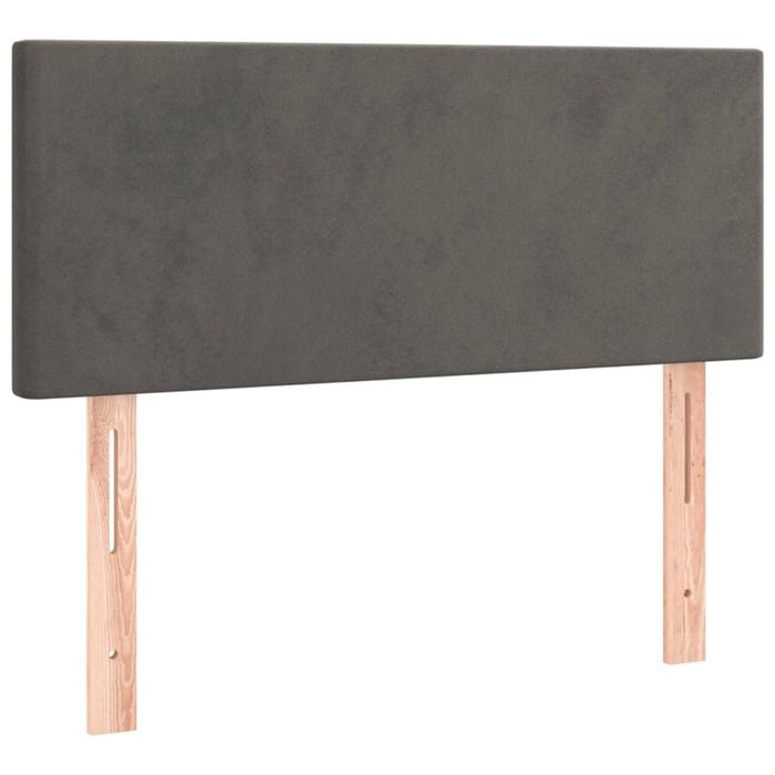 vidaXL Headboard Bedroom Furniture Bed Header Bedhead Dark Grey 100 cm Velvet