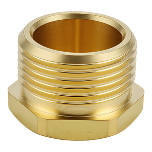 Kinetic - 20mm Brass Threaded Hex Plug LF