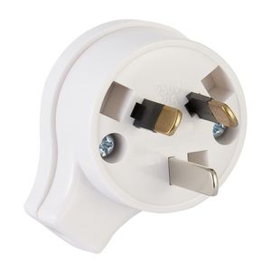 Deta 10Amp Side Entry Plug Top - White