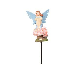 Lotus 7 x 17cm Blue Fairy Decorative Stake