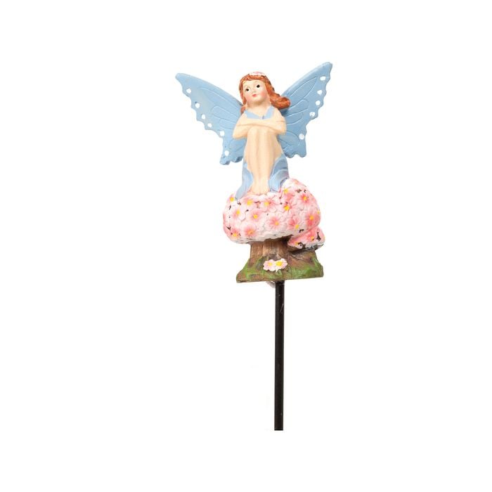 Lotus 7 x 17cm Blue Fairy Decorative Stake