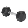 Ultimate 284 x 109 x 94mm 5kg Black with Chrome Handle Hex Dumbbell