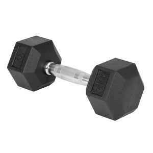 Ultimate 284 x 109 x 94mm 5kg Black with Chrome Handle Hex Dumbbell