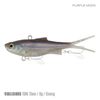 Samaki Vibelicious Fork Tail Vibe 70mm Soft Plastic Fishing Lure Purple Moon