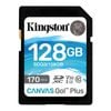 Kingston Canvas Go! Plus Memory Card 128 GB SD Class 10 UHS-I [SDG3/128GB]